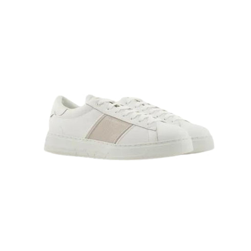 Emporio Armani Sneakers Sneakers Uomo con dettaglio logato in contrasto Bianco beige P24-EMPORIO ARMANIX4X570XN840-T850-40 - Francavilla Moda